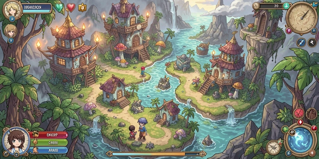 Tangkapan layar saat bermain dengan teman dalam mode multiplayer.